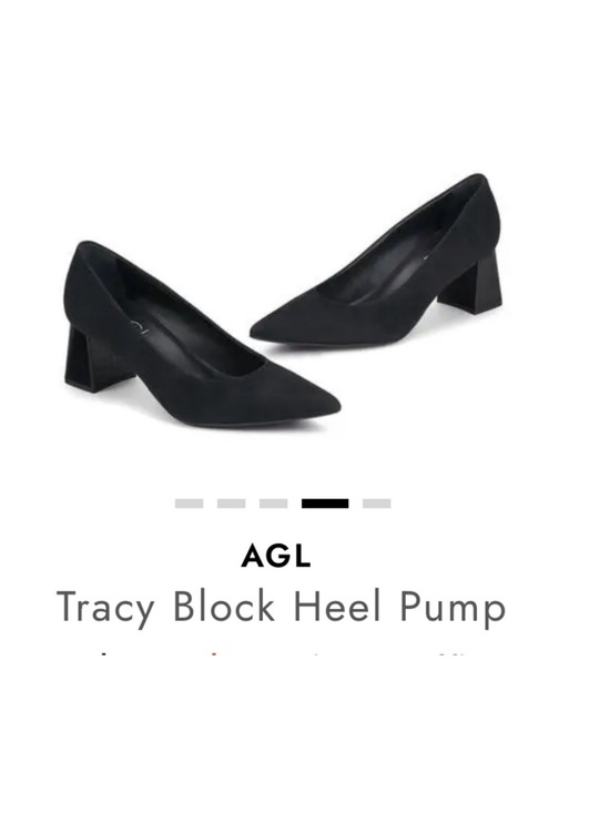 Agl Shoes - AGL women 
Tracy Block Heel Pump black suede
$395 size 37.5 New